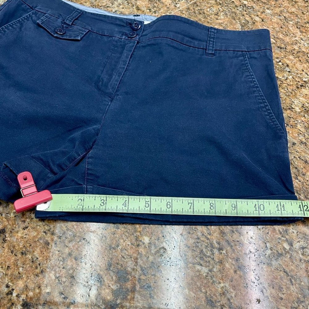 Nautica Women Chino Short Navy Blue Size 8 Summer - Picture 6 of 12